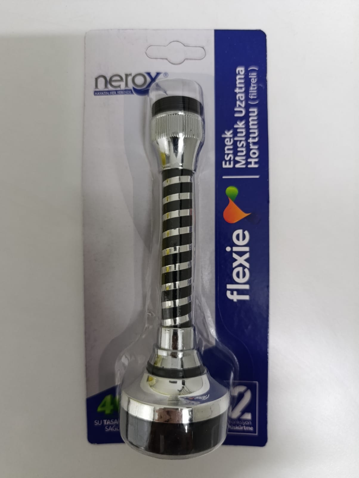 NEROX ESNEK MUSLUK UZATMA HORTUMU FİLTRELİ